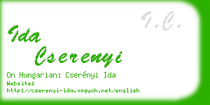 ida cserenyi business card
